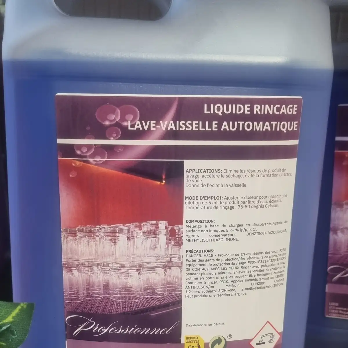 Liquide de rinçage pour lave-vaisselle